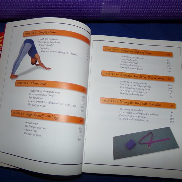 COPY - DK Keep It Simple Series (KISS) Yoga Book & New Purple 5 mm Yoga Mat - Picture 14 of 16